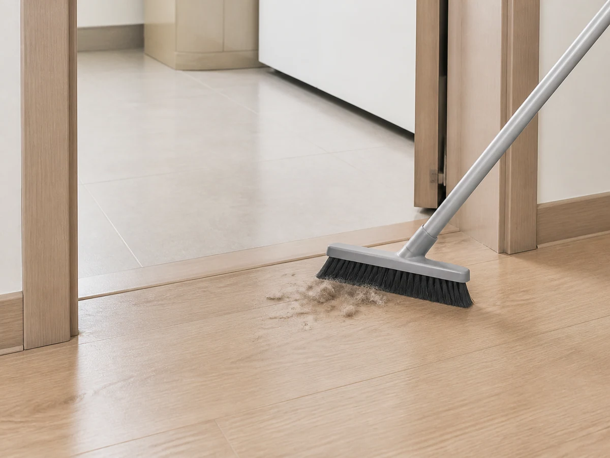 How to Remove Pet Hair from a Sofa and Floor: Clean the floor