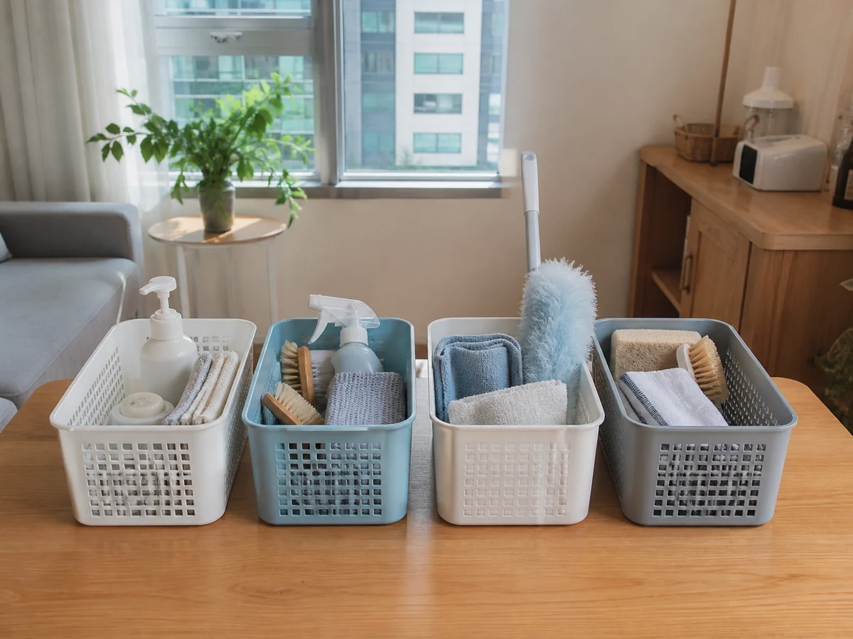 How to Keep Cleaning Cloths Separate: List the zones that need separation