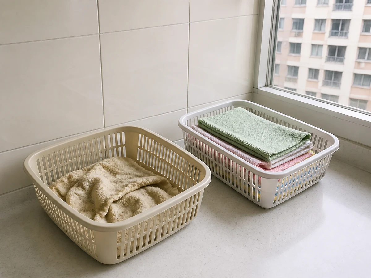 How to Keep Cleaning Cloths Separate: Wash used cloths separately
