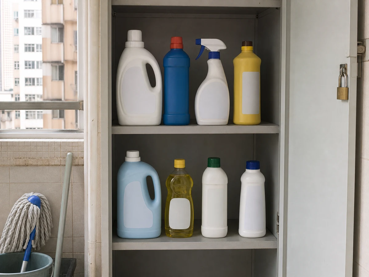How to Store Cleaning Products Safely: Check every original label