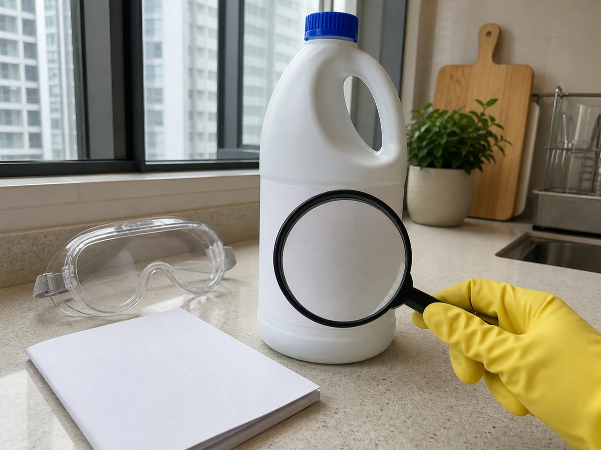 如何安全使用漂白水?: 閱讀手上產品完整標籤