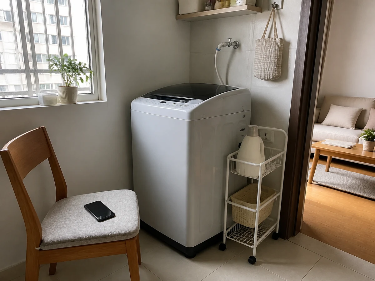 洗衣機運作時離家。 — 在家中留意運作，出現異常可立即安全停止。