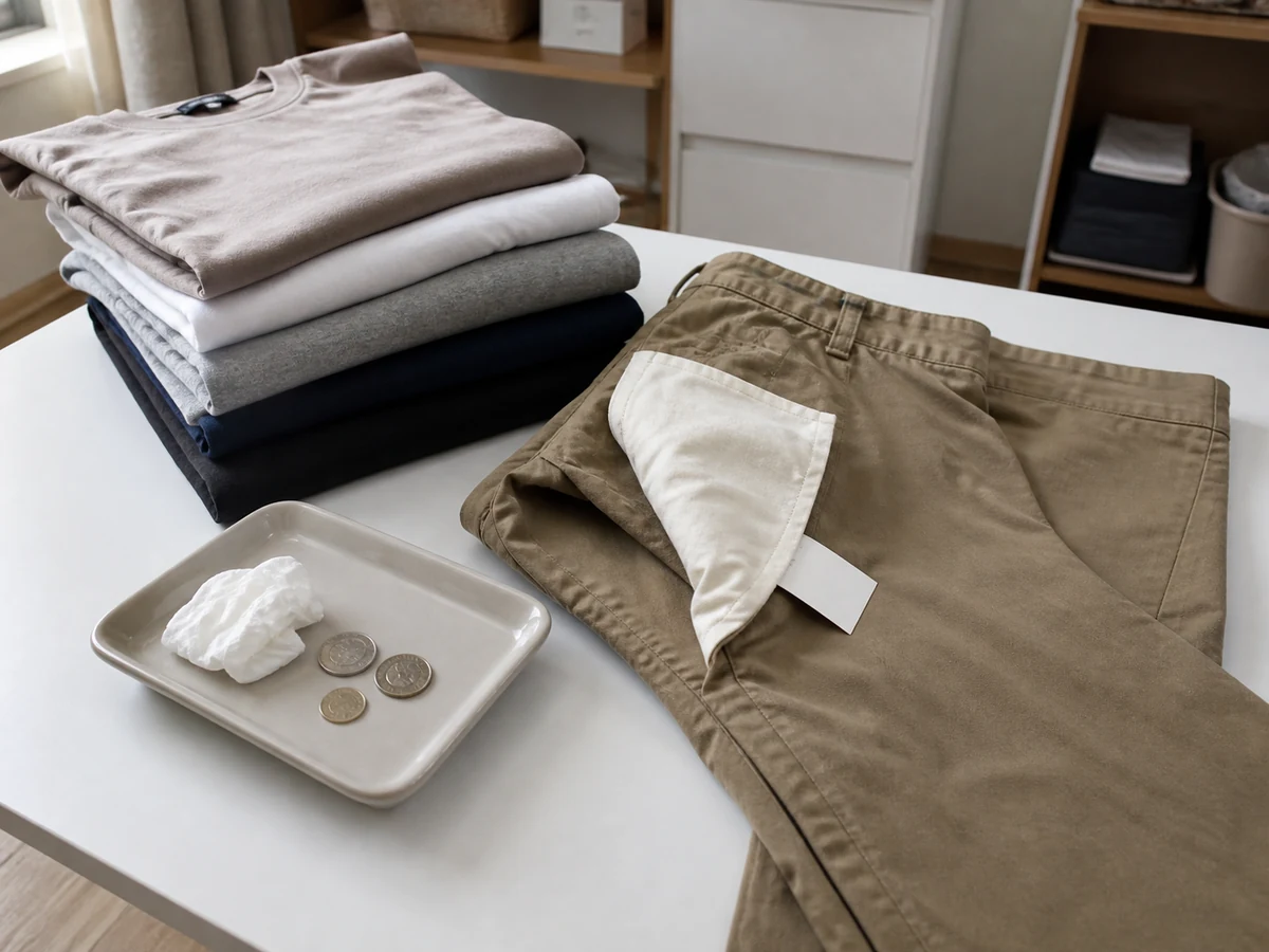 如何正確使用洗衣機洗衣服？: 核對衣物和口袋