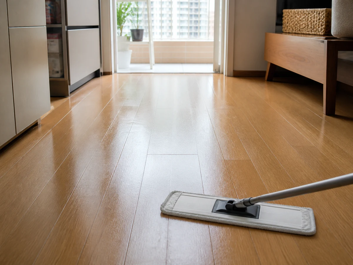 The Correct Order for Vacuuming and Mopping: Mop toward the exit