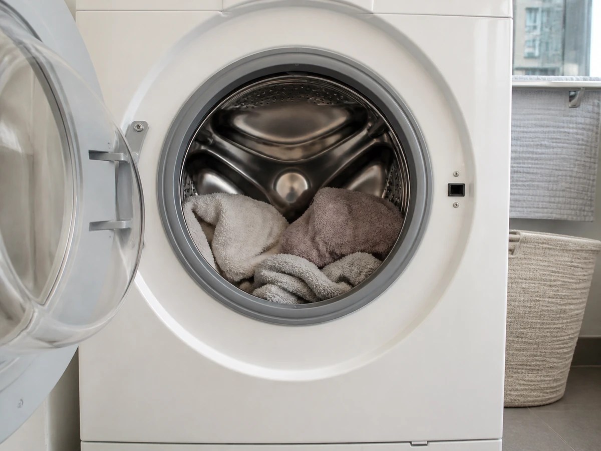 How to Wash and Dry Towels Properly: Load the washer loosely
