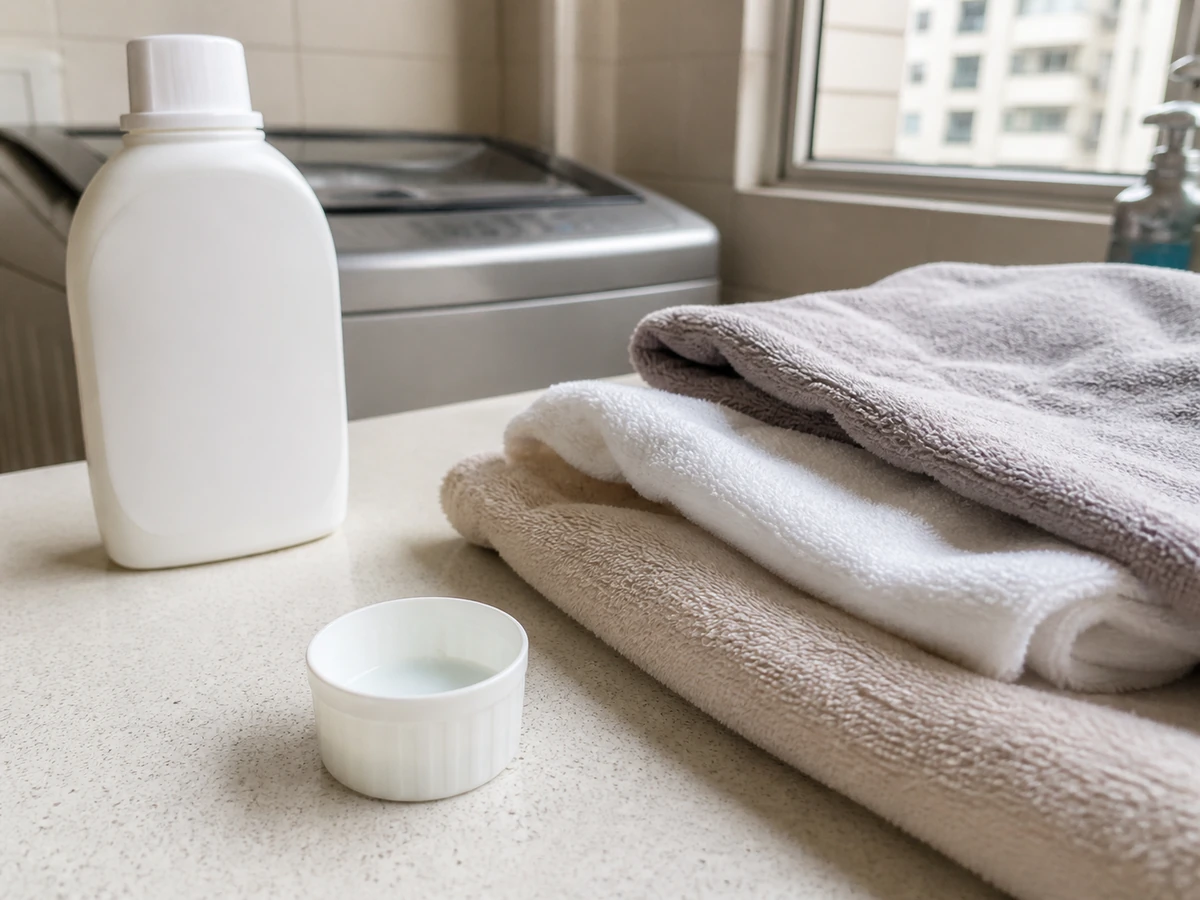 How to Wash and Dry Towels Properly: Measure the detergent