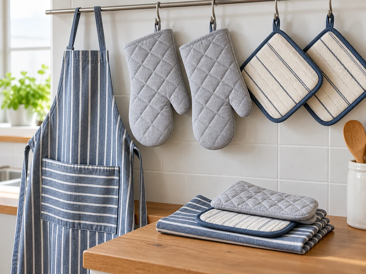 Wash Aprons, Oven Gloves and Pot Holders by Care Label — aprons, oven gloves and pot holders