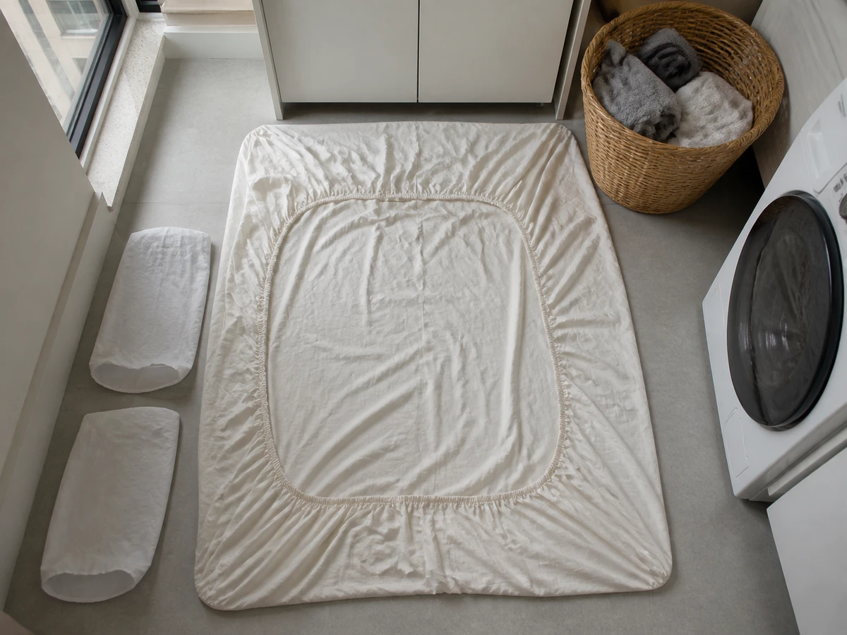 How to Wash Bed Sheets and Pillowcases: Separate and sort compatible pieces