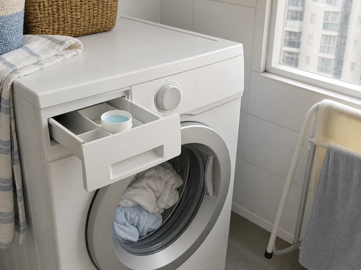 How to Wash Bed Sheets and Pillowcases: Measure and select the cycle