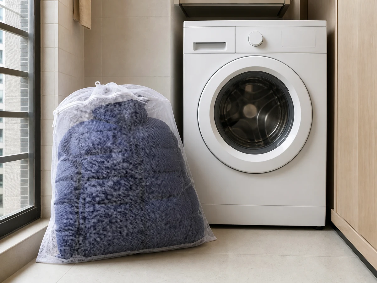Wash a Down Jacket: Wash only as labelled