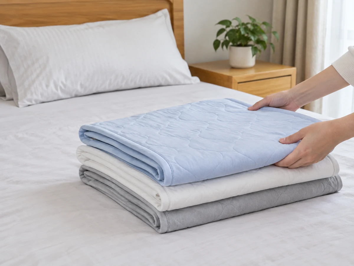 reusable incontinence bed pads prepared safely after its specific cleaning workflow