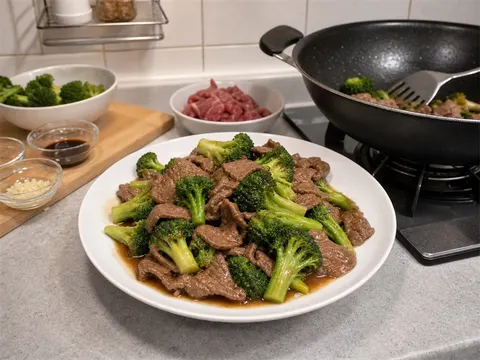 西蘭花炒牛肉