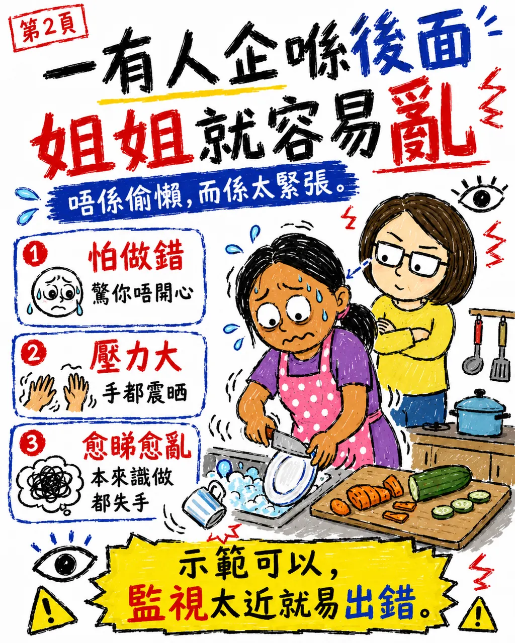 站在身後看姐姐工作，如何減少緊張？，第 2 頁，共 6 頁