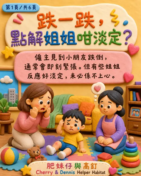 小朋友跌倒後，如何對齊照顧及通知標準？圖解封面