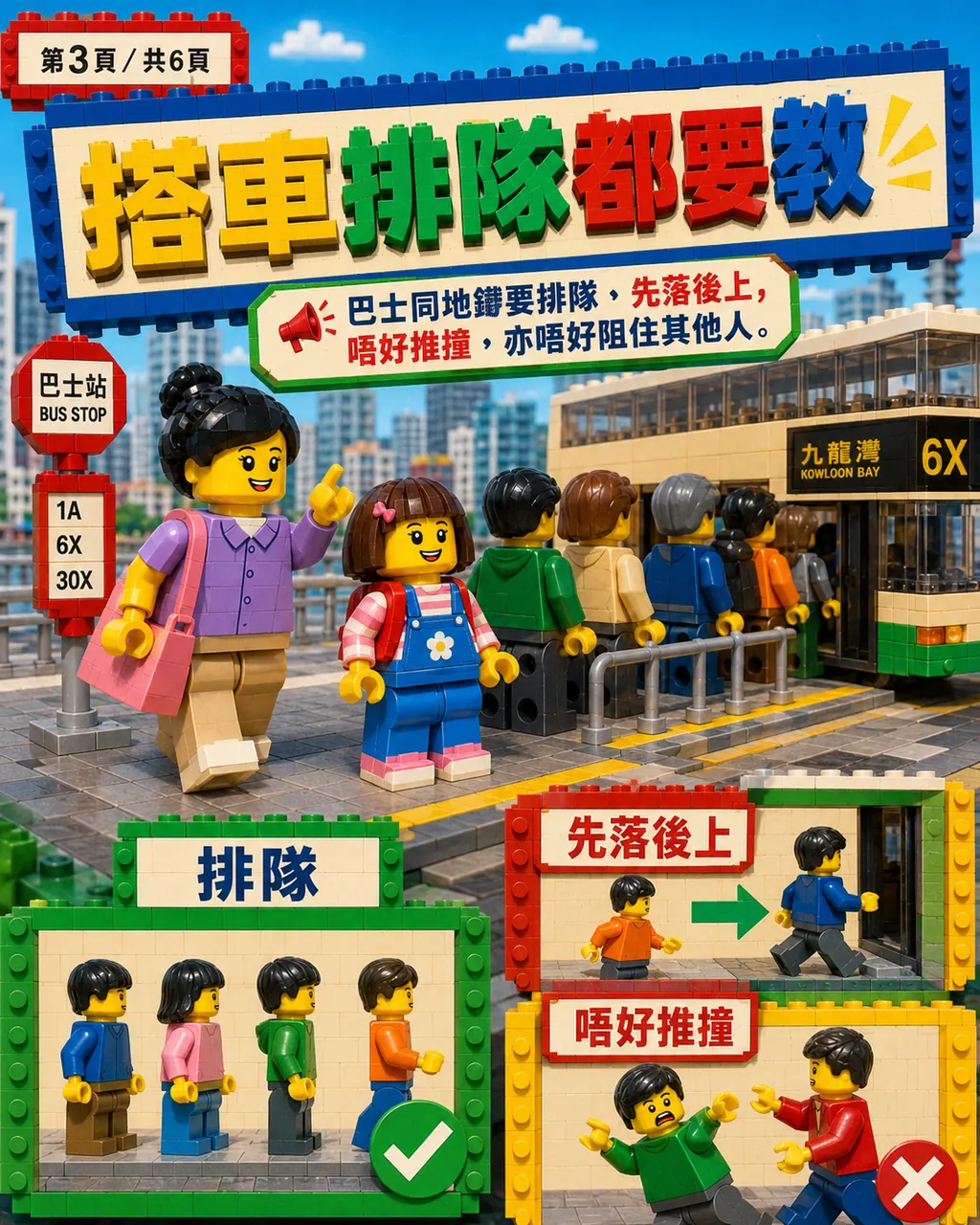姐姐帶小朋友出街，邊啲香港規矩一定要先教？，第 3 頁，共 6 頁