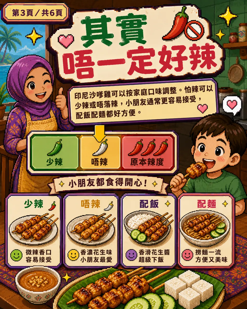 印尼沙嗲雞其實香港人都好鍾意？姐姐一煮，小朋友都可能愛上，第 3 頁，共 6 頁