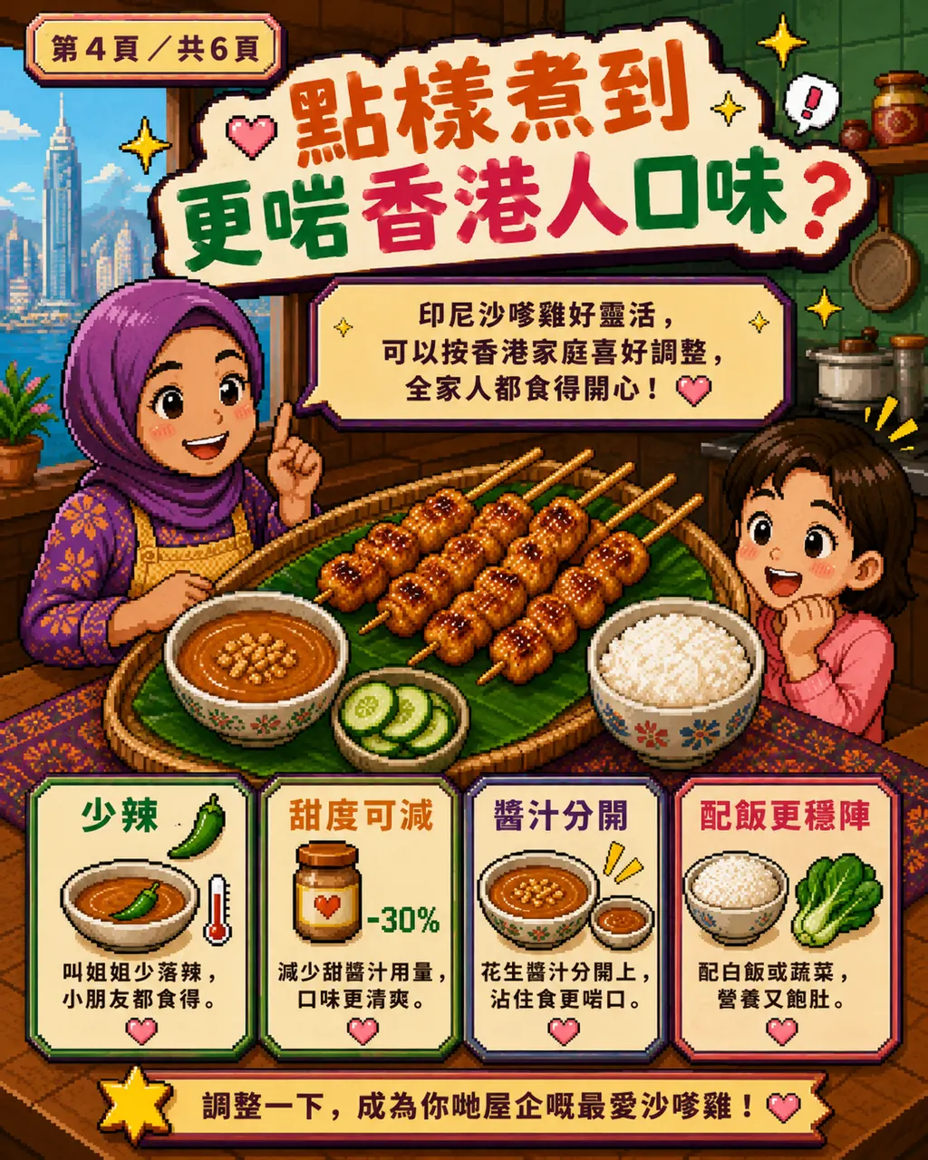 印尼沙嗲雞其實香港人都好鍾意？姐姐一煮，小朋友都可能愛上，第 4 頁，共 6 頁