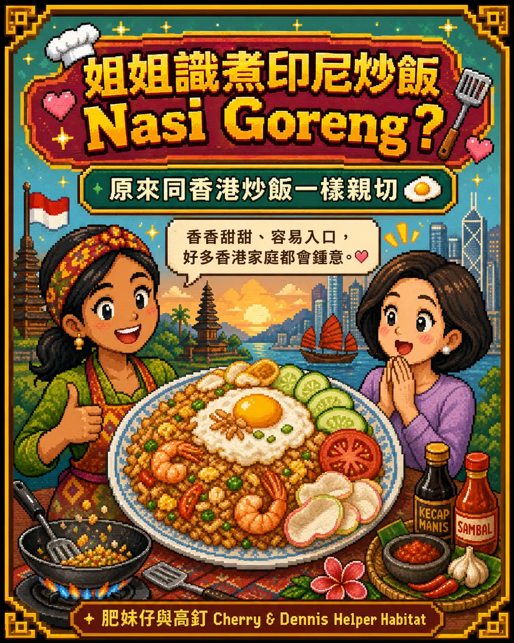 姐姐識煮印尼炒飯 Nasi Goreng？原來同香港炒飯一樣親切，第 1 頁，共 6 頁