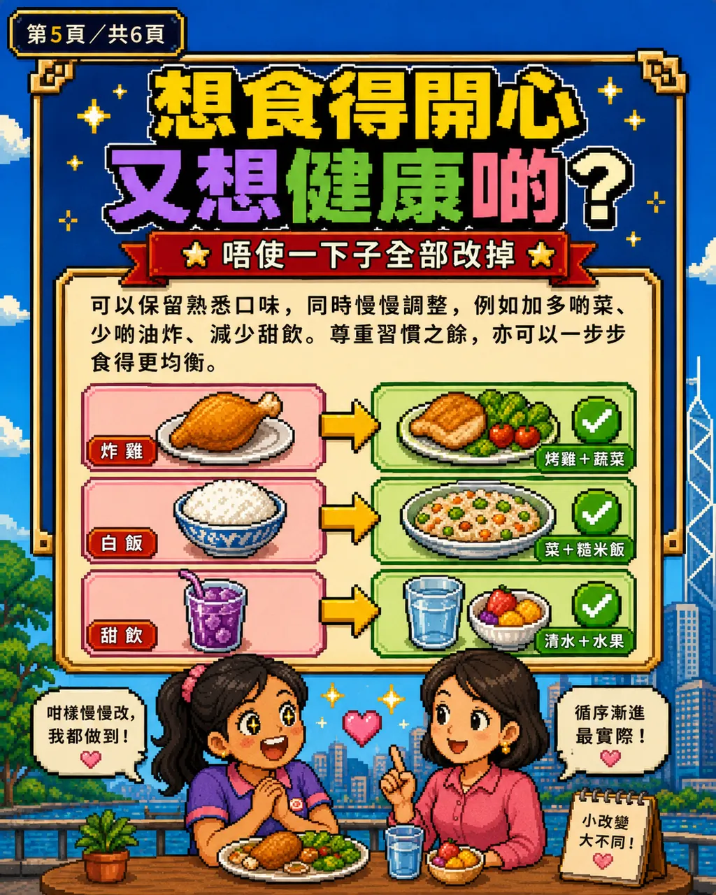 點解姐姐咁鍾意食飯、炸雞同甜嘢？原來係由細到大嘅飲食習慣，第 5 頁，共 6 頁