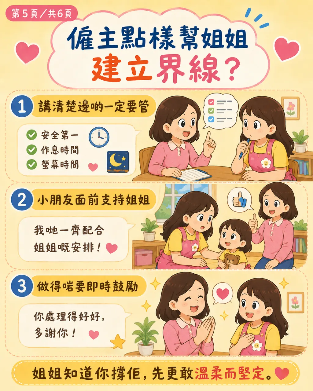 點解姐姐同小朋友熟咗之後，反而有時唔敢太嚴，第 5 頁，共 6 頁