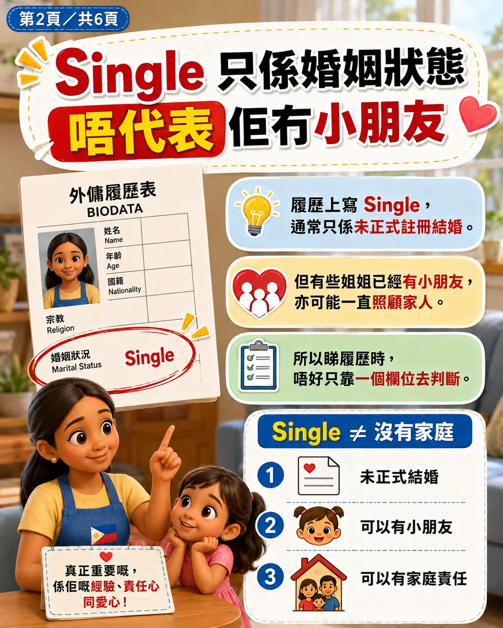 點解姐姐履歷寫 Single，但原來已經有小朋友，第 2 頁，共 6 頁