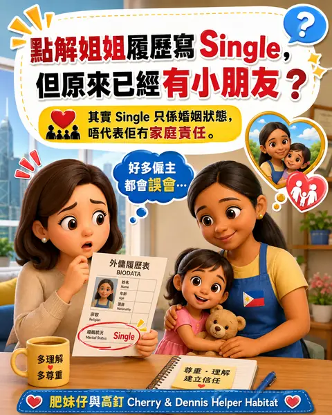 點解姐姐履歷寫 Single，但原來已經有小朋友圖解封面