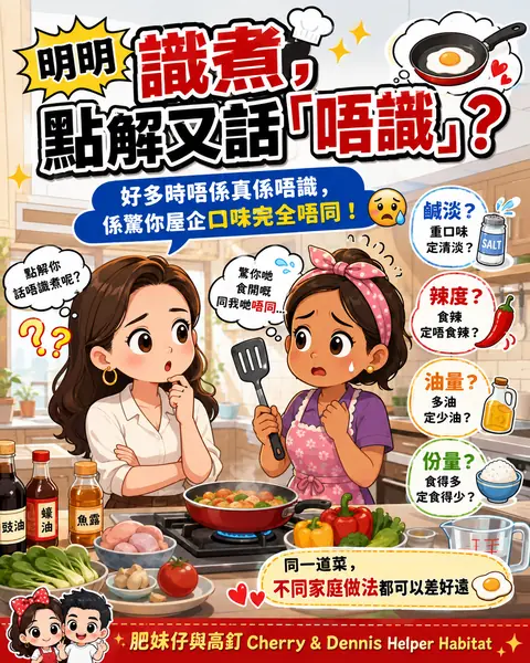 點解姐姐有時明明識煮，換咗新僱主之後反而成日話『唔識』圖解封面