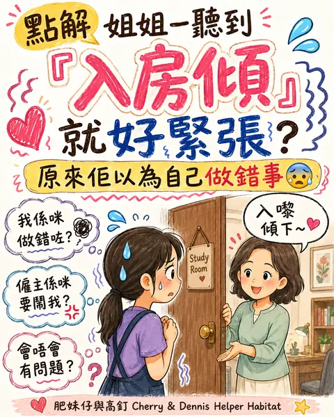 點解姐姐有時一聽到僱主叫佢「入房傾」，就即刻好緊張圖解封面