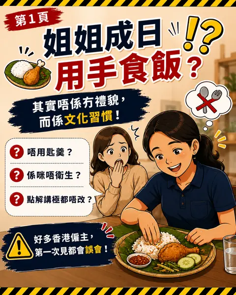 用手食飯圖解封面