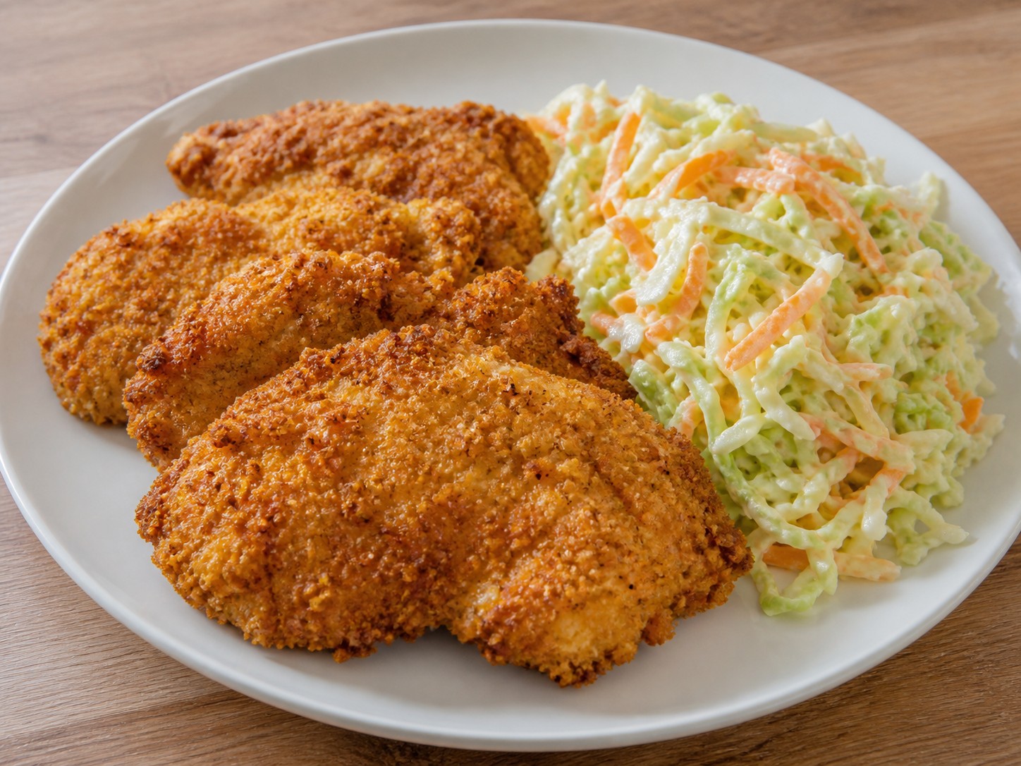 Ayam Buttermilk Panggang Renyah dengan Selada Kol — finished dish
