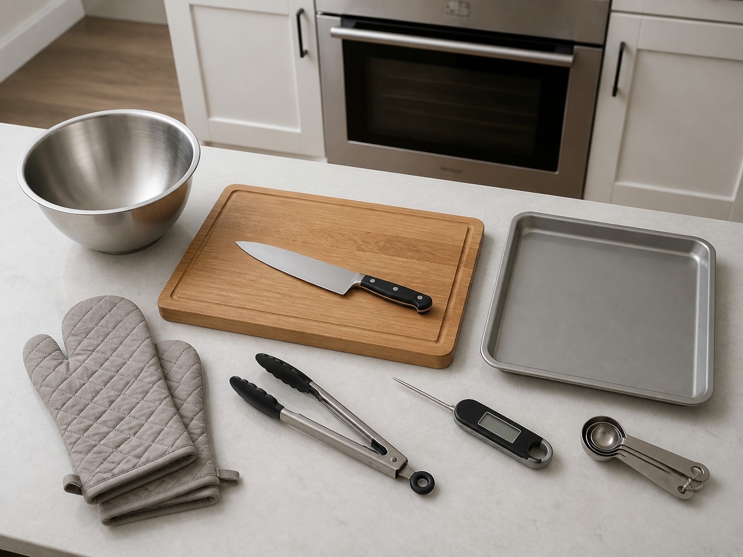 American Maple-Mustard Pork Tenderloin with Brussels Sprouts — tools overview