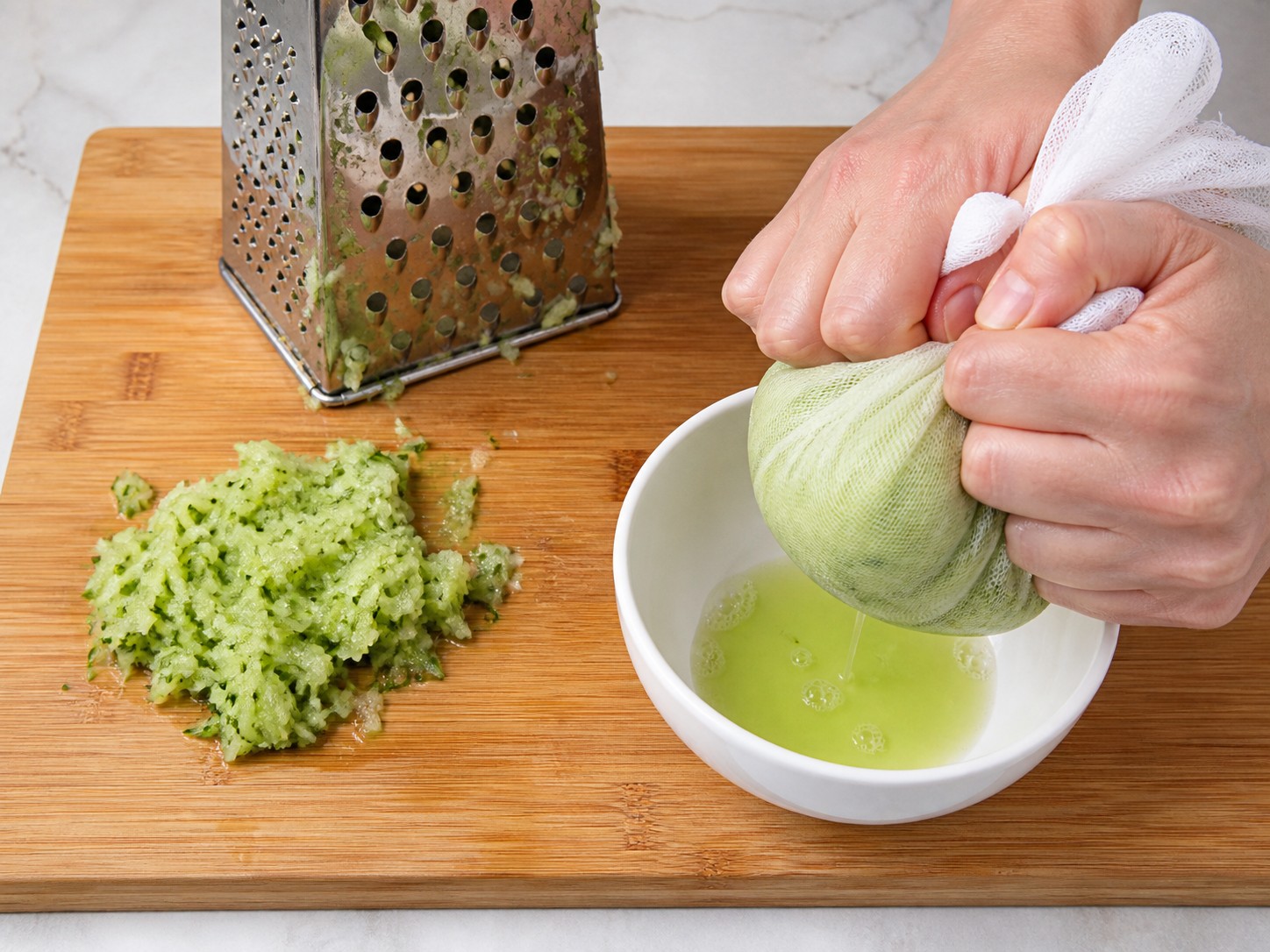 American Salmon Burgers with Cucumber Dill Sauce — Grate cucumber and squeeze out moisture
