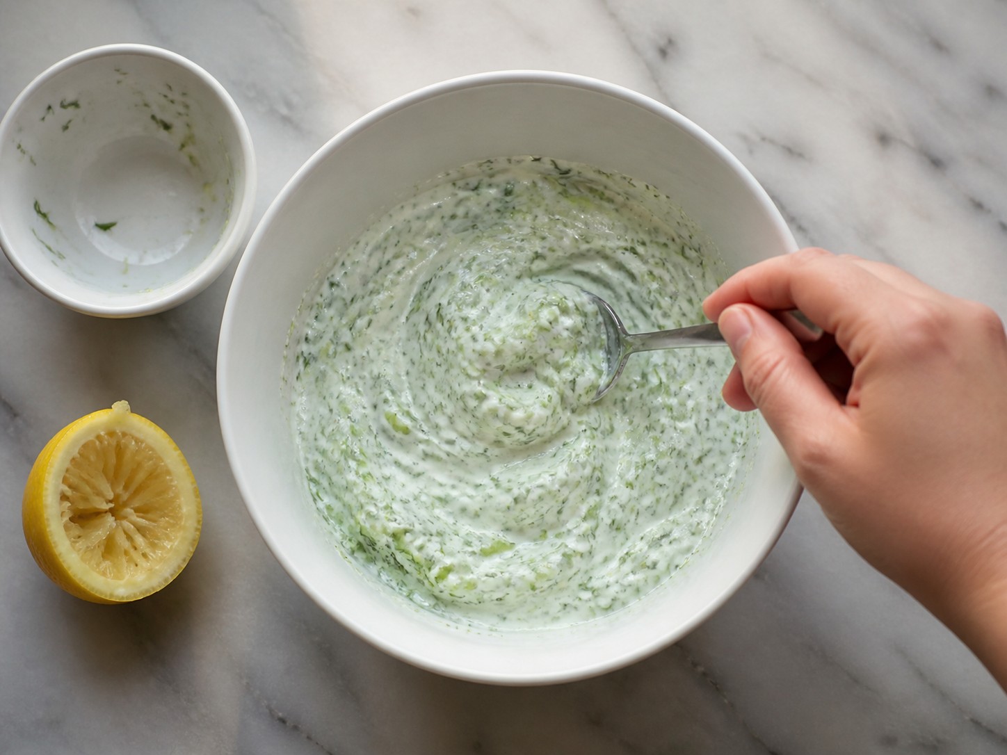 American Salmon Burgers with Cucumber Dill Sauce — Mix the yoghurt cucumber dill sauce