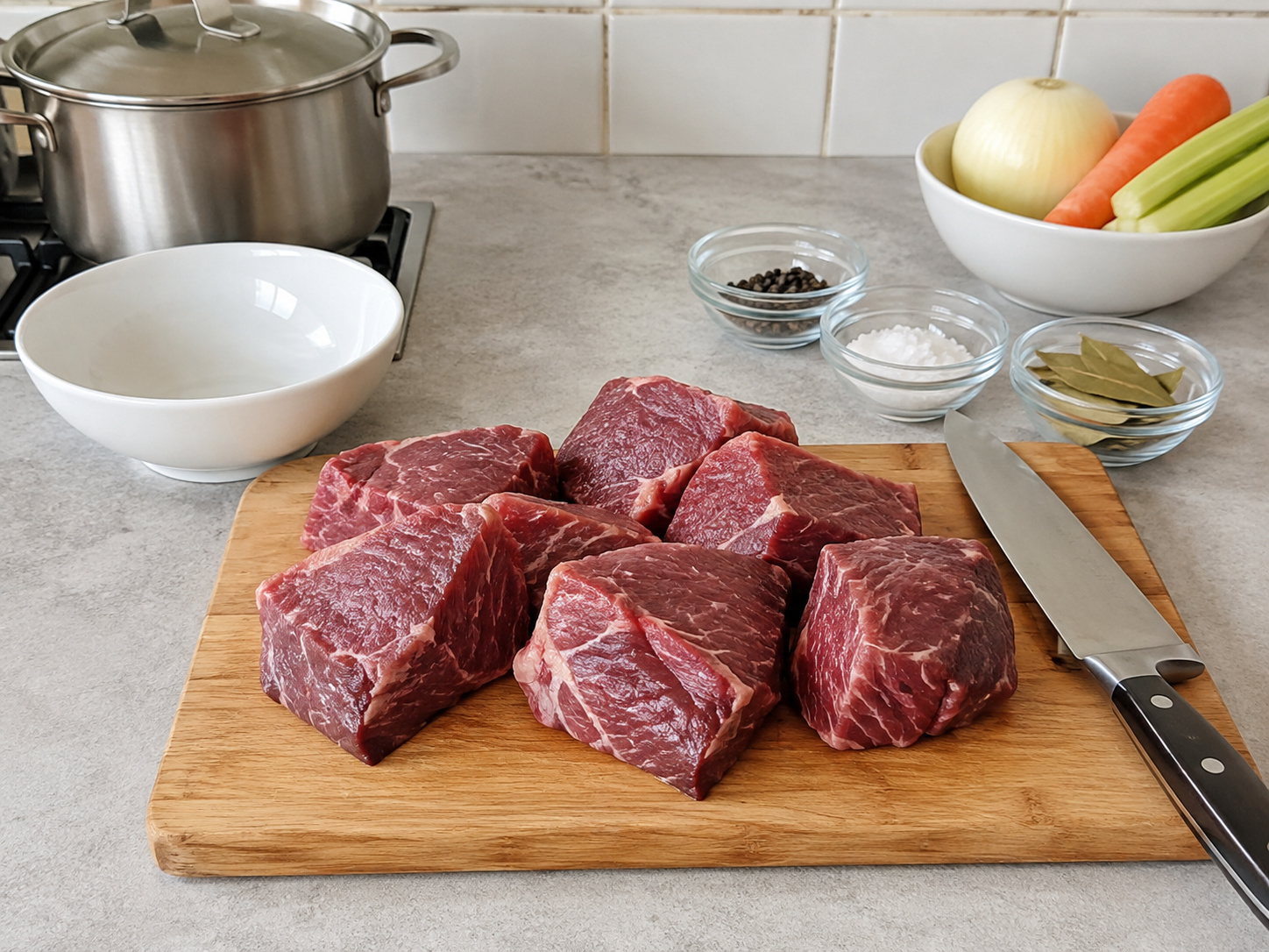 Austrian Beef Broth with Pancake Strips — Dry beef and cut into large pieces