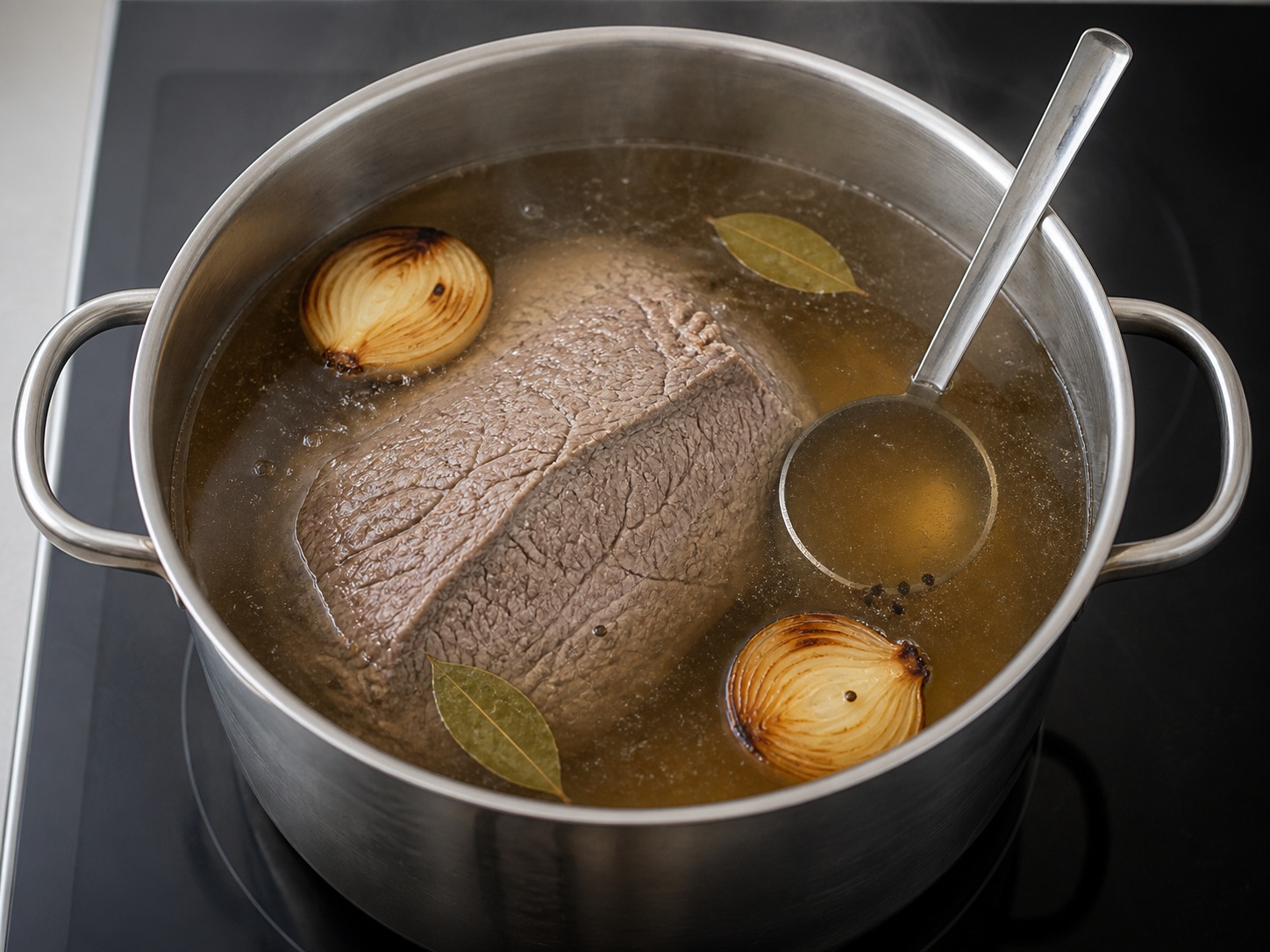 Rebus sapi perlahan: Rebus sapi perlahan. Gunakan bahan yang tercantum dan alat rumah tangga yang sesuai secara berurutan; pastikan kondisi bahan sesuai tahap ini sebelum lanjut.