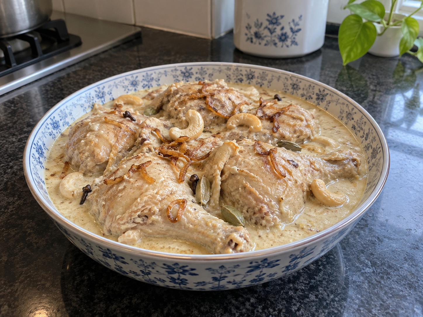 Rezala Ayam Bengali — hidangan selesai