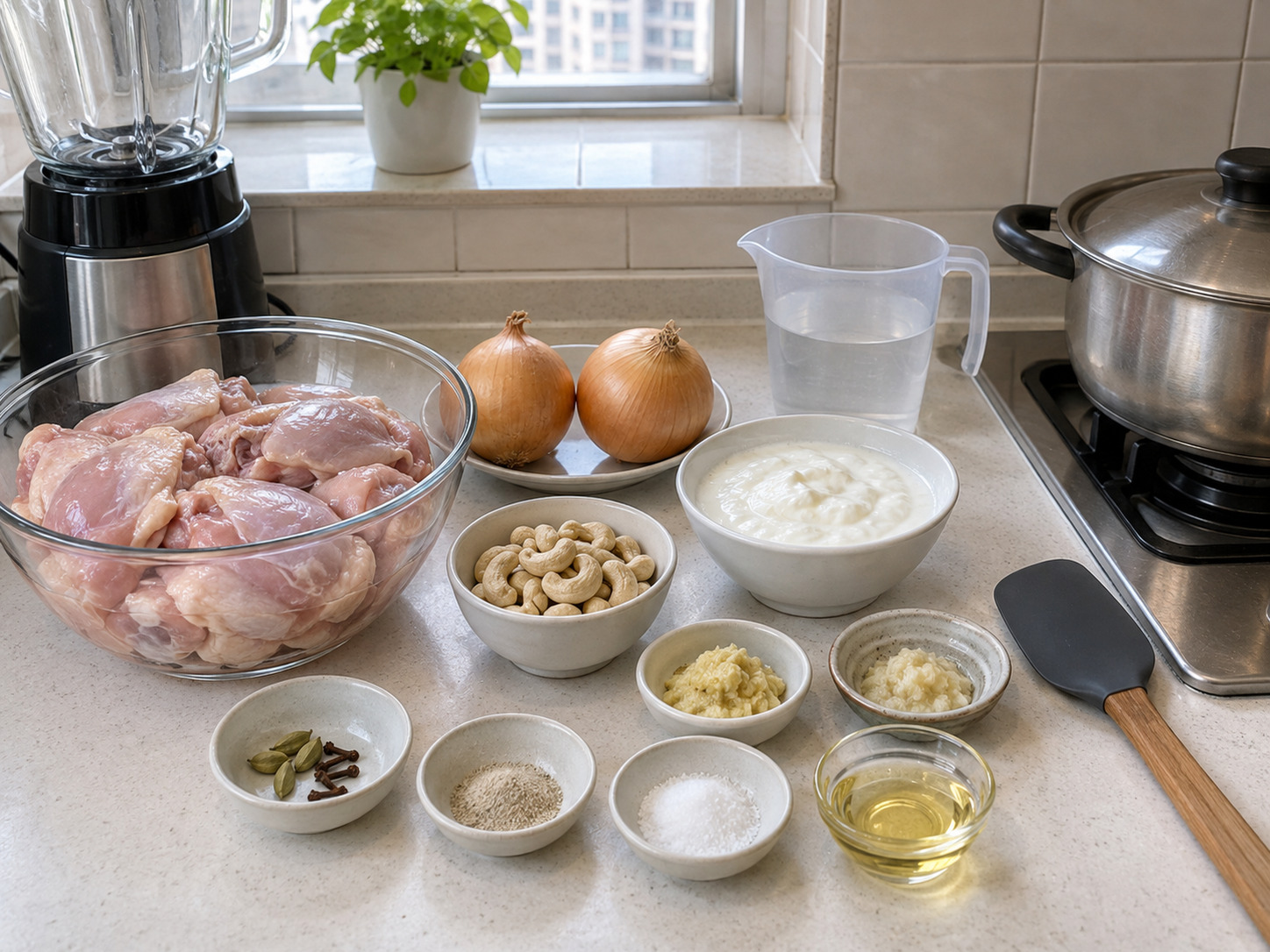 Bengali Chicken Rezala — ingredients