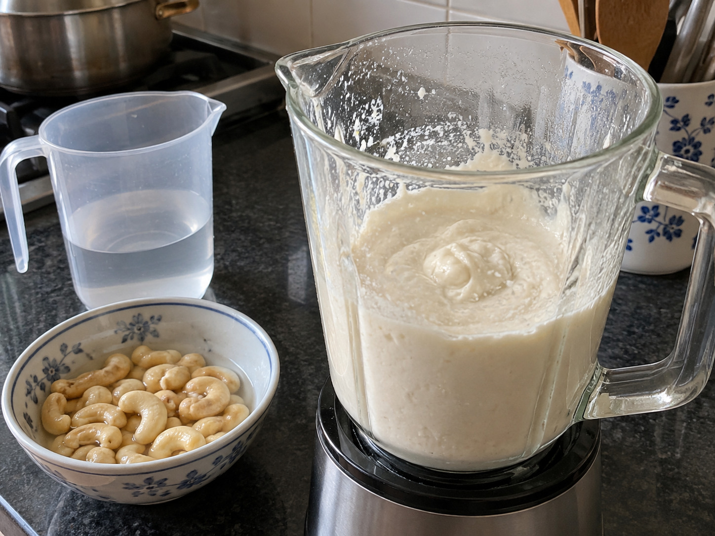Bengali Chicken Rezala — Blend cashews with a little water