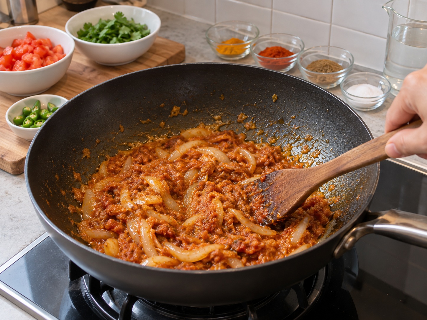 Ikan Bhuna Bangladesh — Tumis pasta bumbu