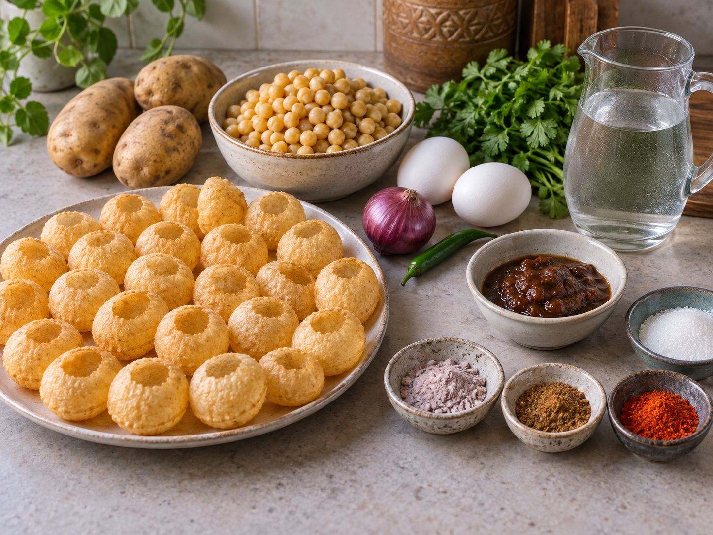 Bangladeshi Fuchka Tamarind Crisp Shells — ingredients