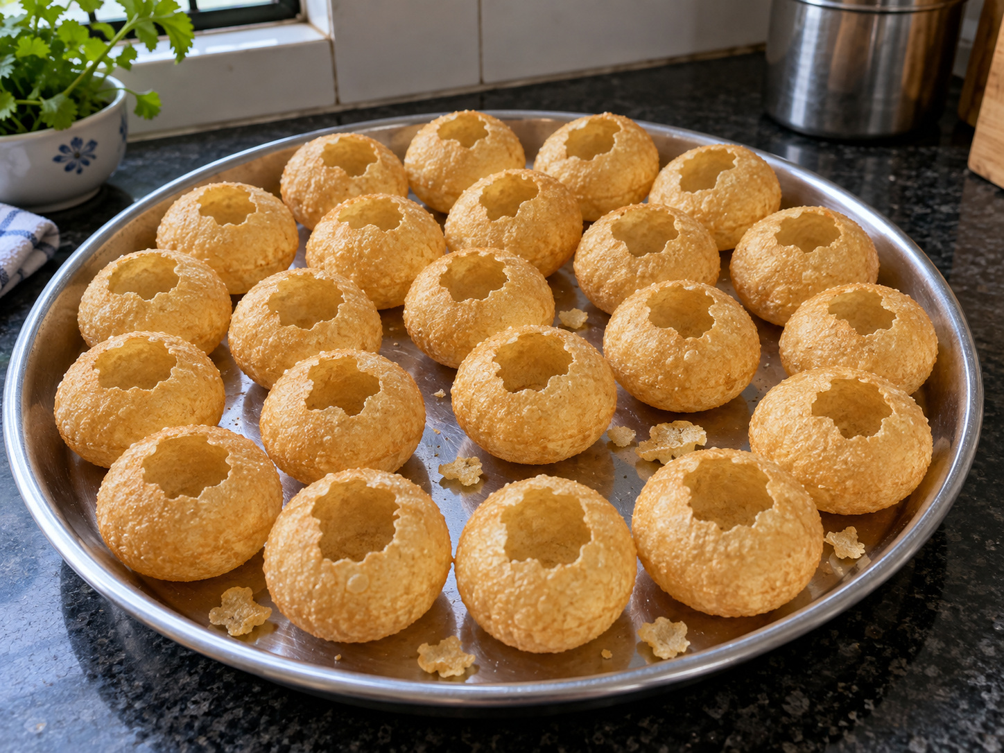 Bangladeshi Fuchka Tamarind Crisp Shells — Open shells