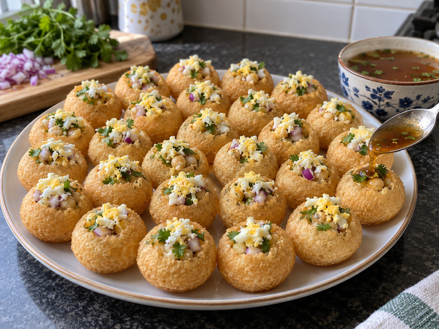 Bangladeshi Fuchka Tamarind Crisp Shells — Fill and serve