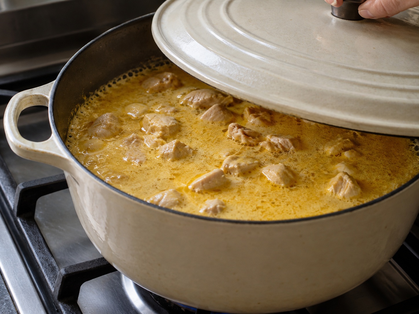 Burmese Coconut Chicken Noodles — Pakuluan nang marahan