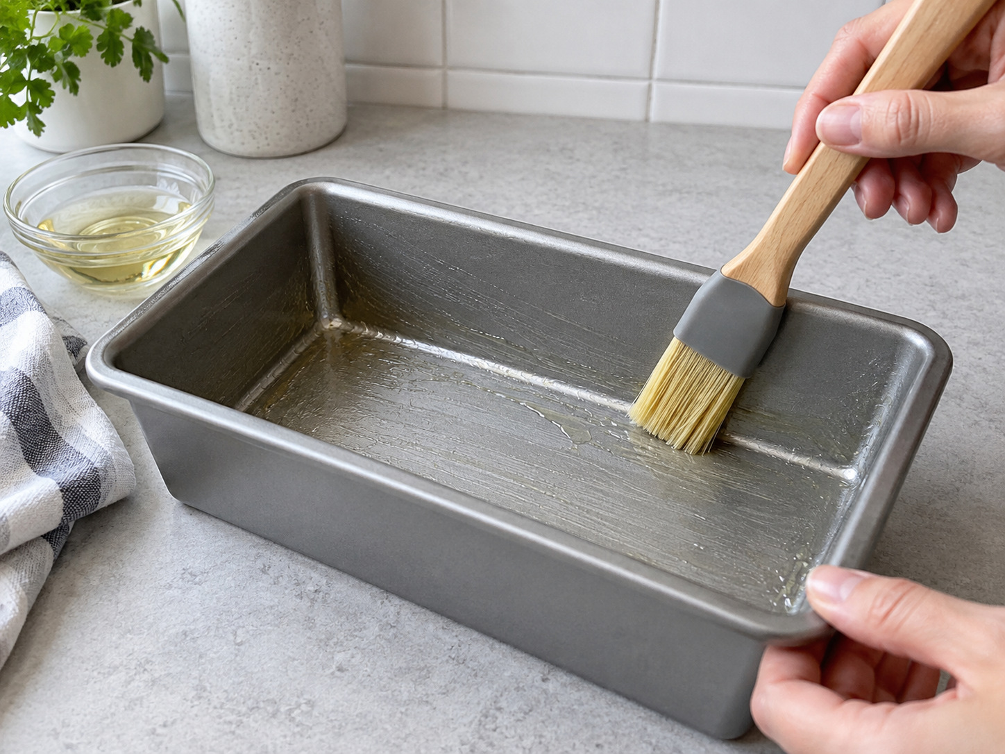 Salad ng Shan Tofu mula Myanmar — Pahiran ng kaunting mantika ang loob ng hulmahan