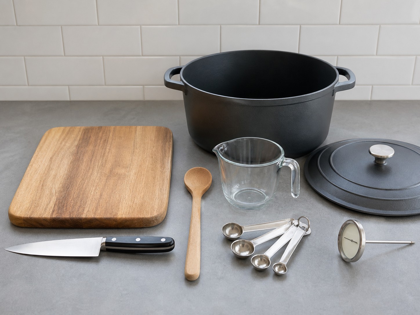 Cajun Jambalaya na may Manok at Sosis — tools overview
