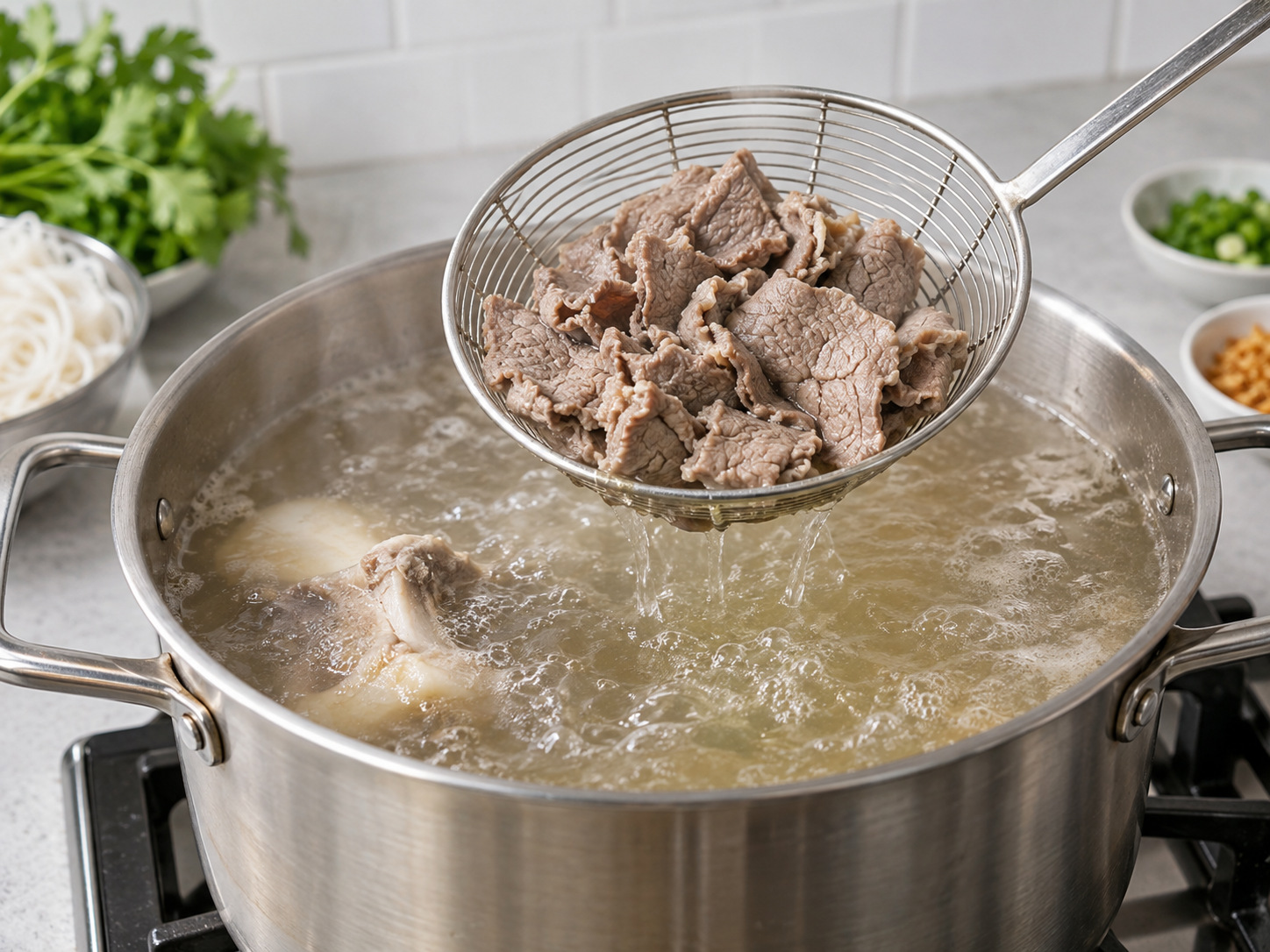 柬埔寨牛肉河粉 — 另煮牛肉