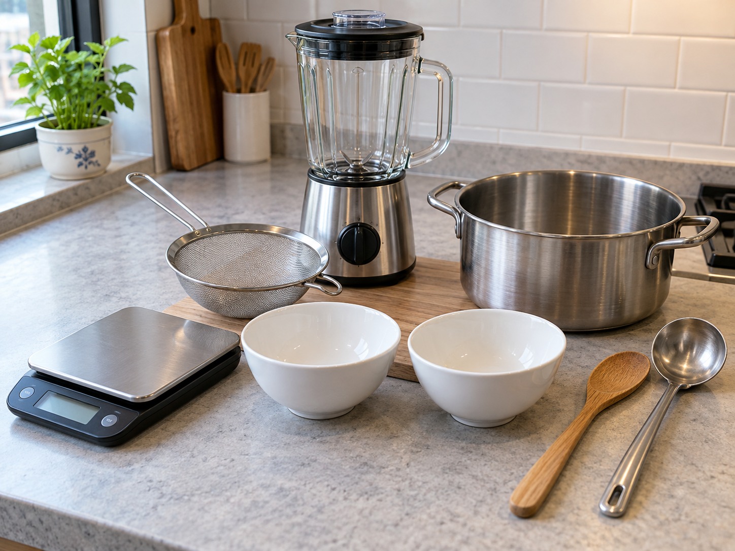 Cantonese Apricot Kernel Sweet Soup — tools
