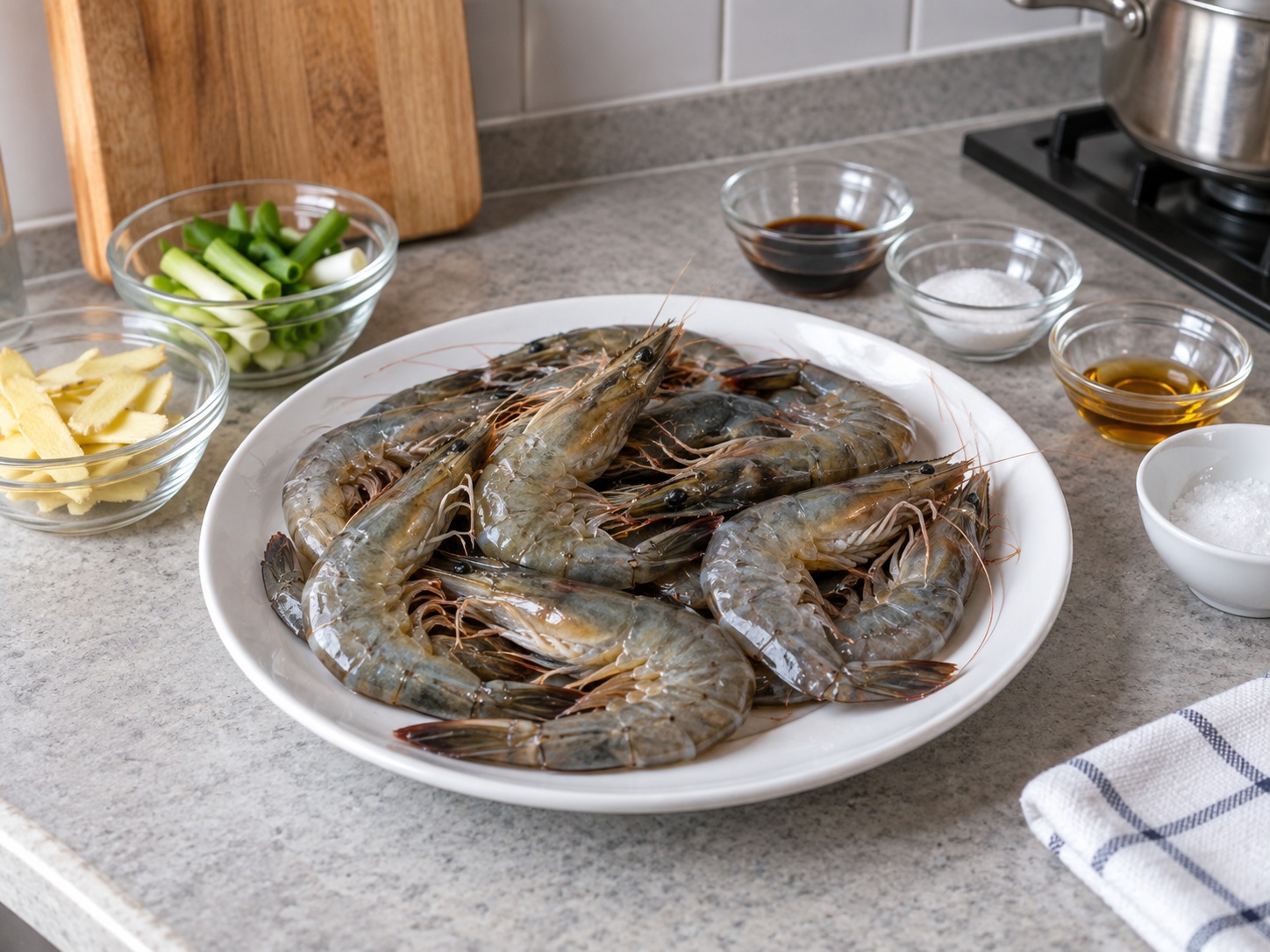 Udang Rebus ala Kanton — Periksa udang