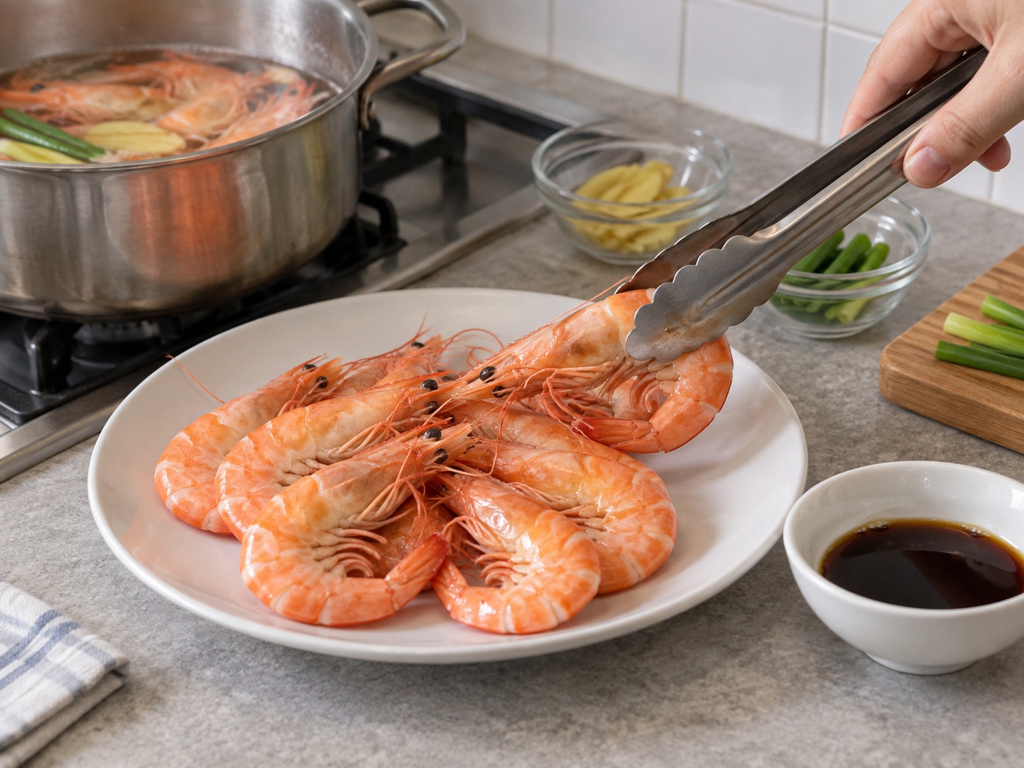 Udang Rebus ala Kanton — Sajikan