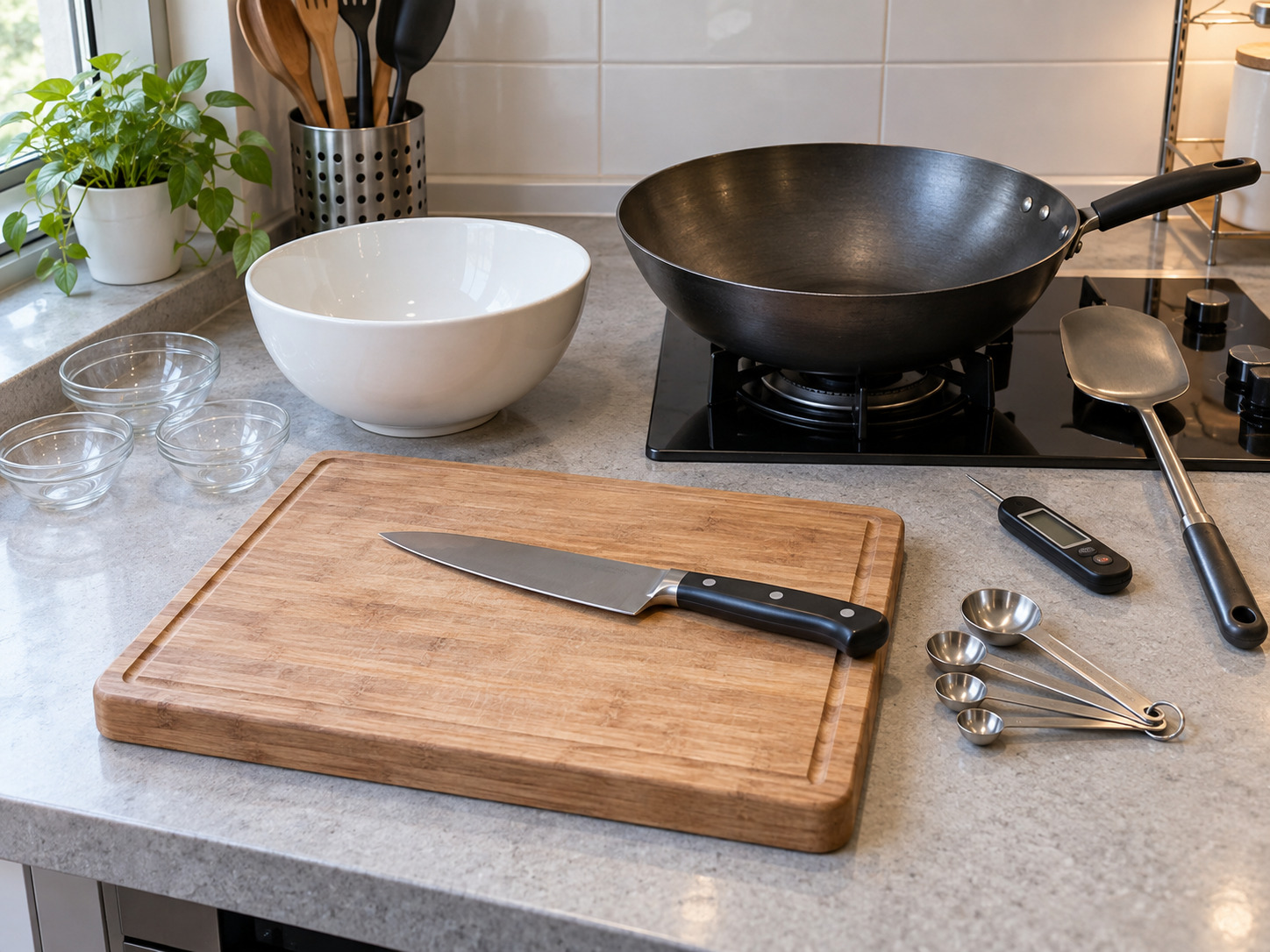 Stir-Fried Celery with Dried Tofu — tools